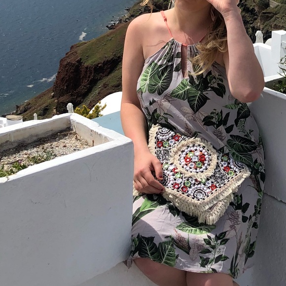 Floral Cage Back Dress - Picture 2 of 7